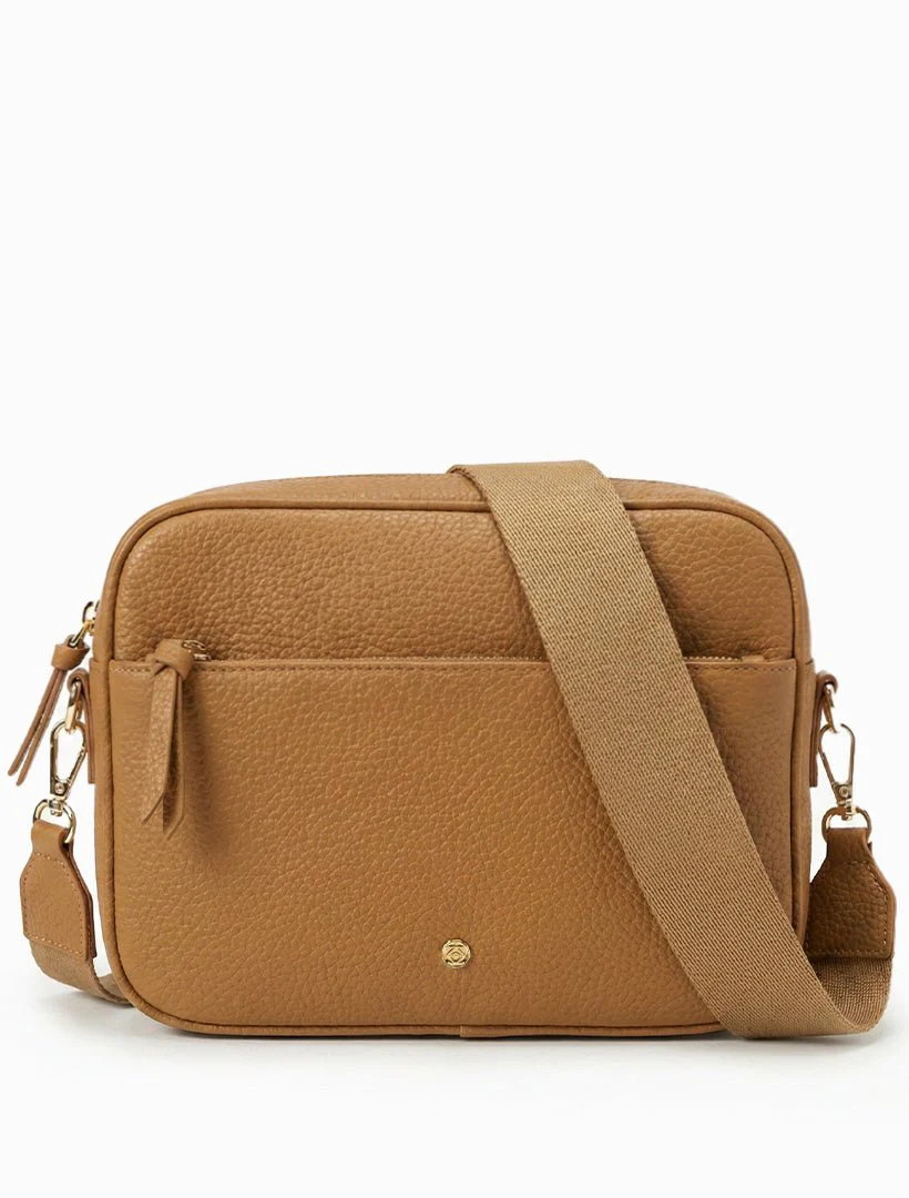 Leah Cross Body Bag - Tan