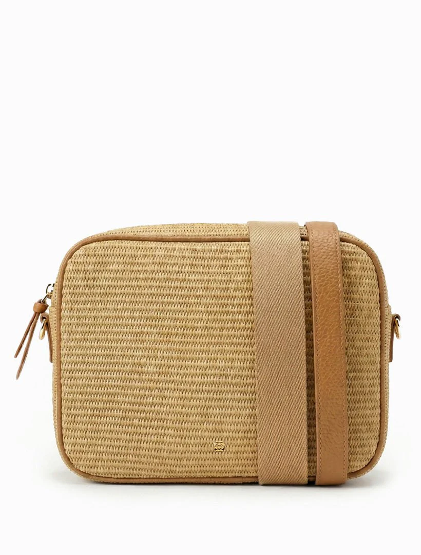 Leah Palma Stud Cross Body Bag - Tan