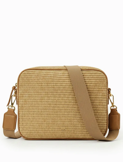 Leah Palma Stud Cross Body Bag - Tan