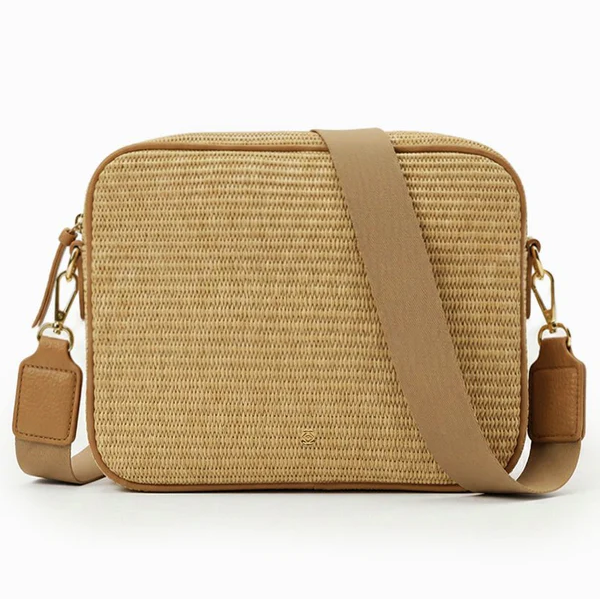 Leah Palma Stud Cross Body Bag - Tan