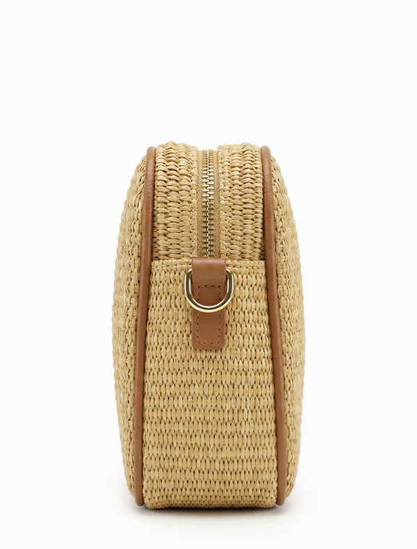 Leah Palma Stud Cross Body Bag - Tan