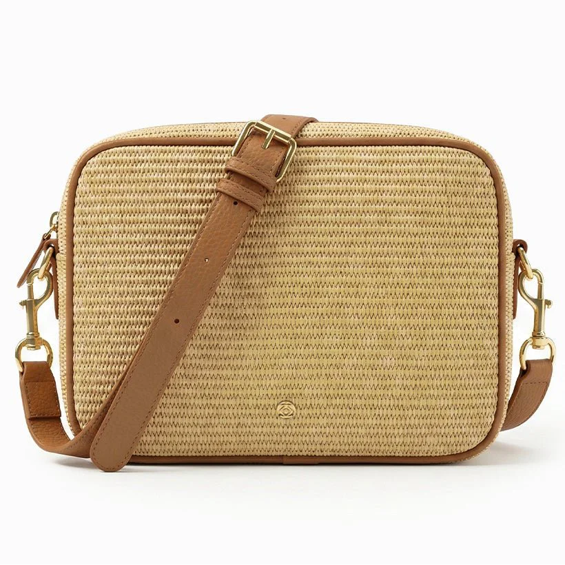 Leah Palma Stud Cross Body Bag - Tan