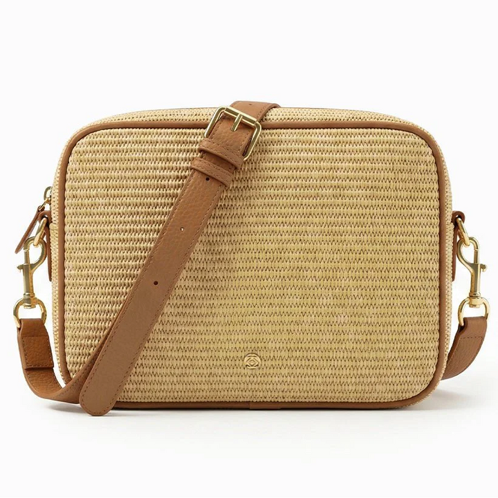 Leah Palma Stud Cross Body Bag - Tan