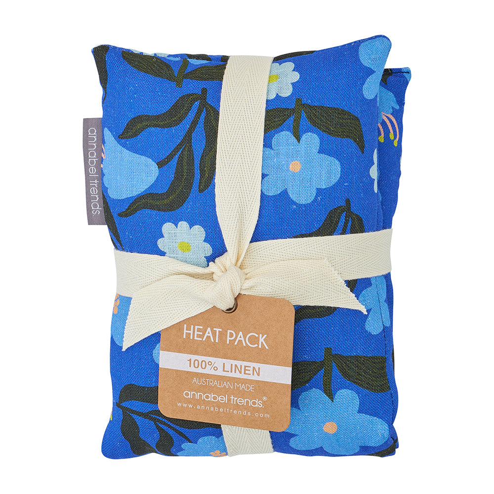 Linen Heat Pillow - Nocturnal Blooms