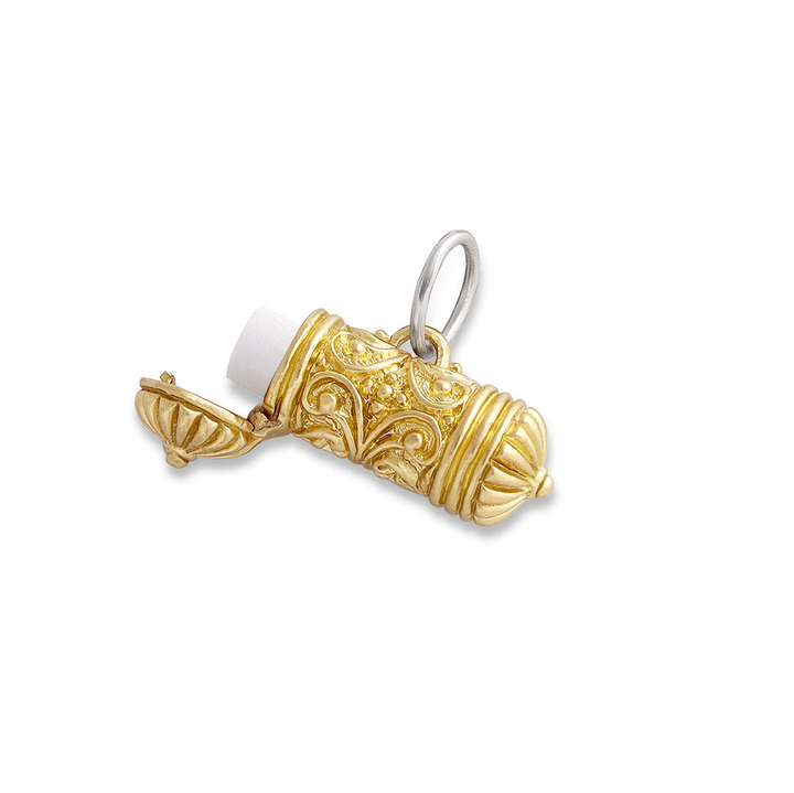 Love Keeper Locket (with paper scroll) Charm