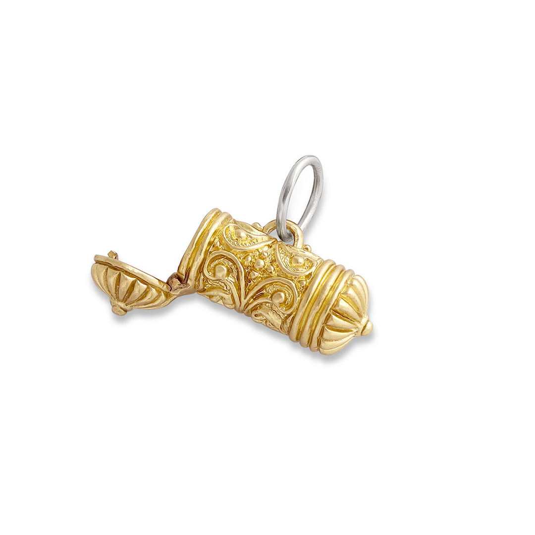 Love Keeper Locket (with paper scroll) Charm