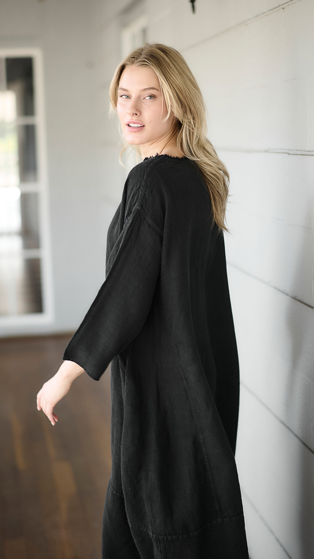 Malle Linen Dress - Black