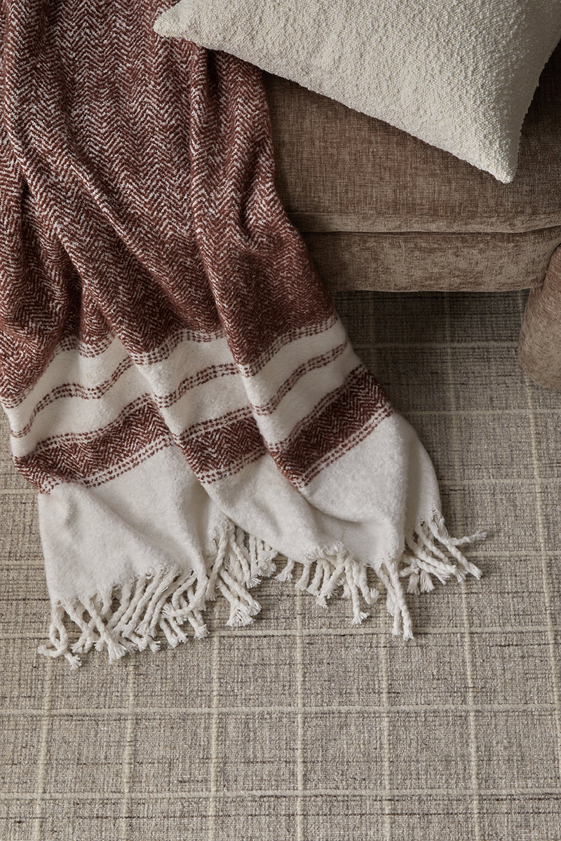 Marai Woven Throw - Chocolate