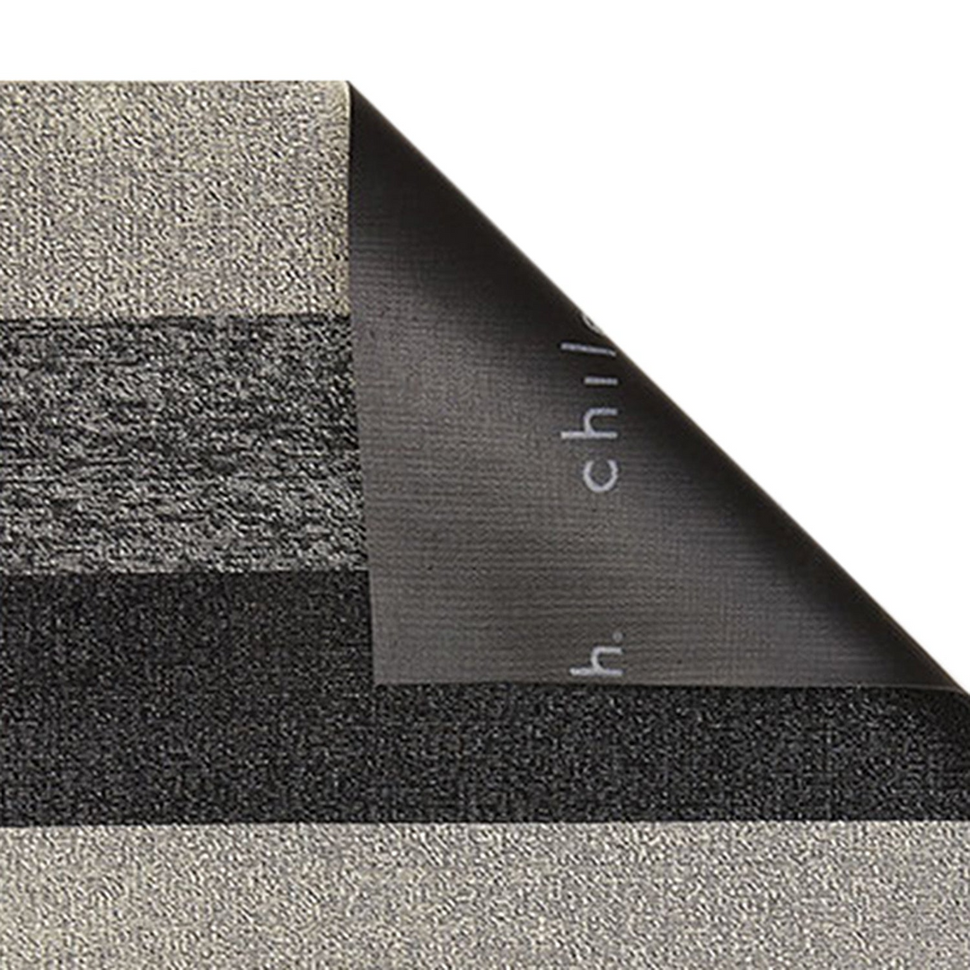 Marbled Stripe Big Mat - Salt &amp; Pepper
