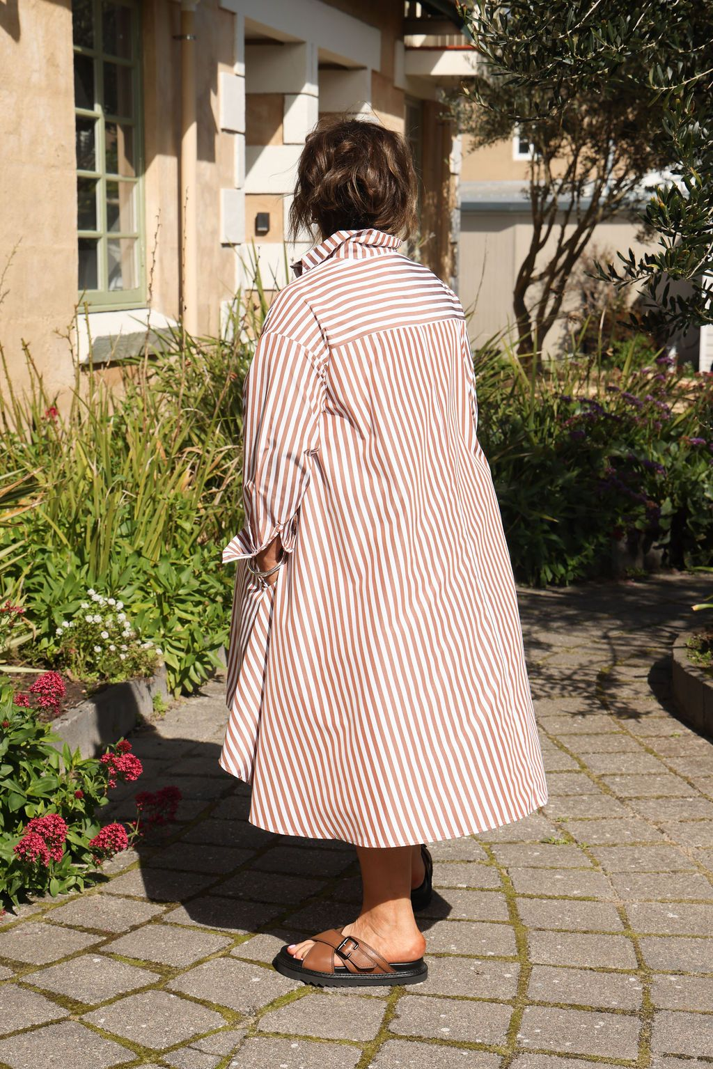 Margot Dress – Chocolate Stripe
