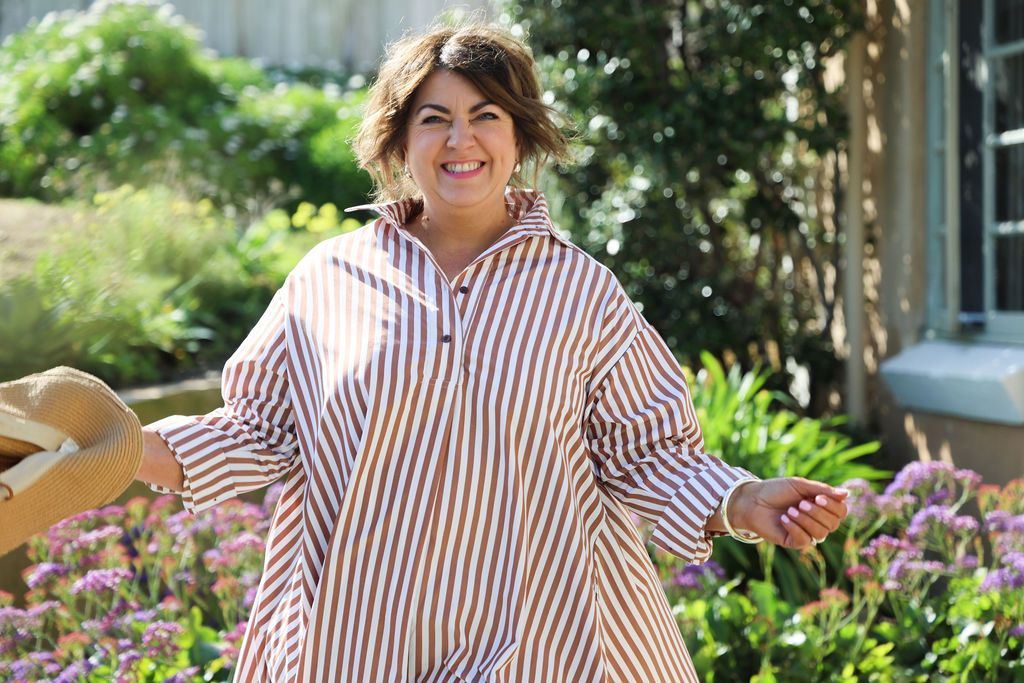 Margot Dress – Chocolate Stripe