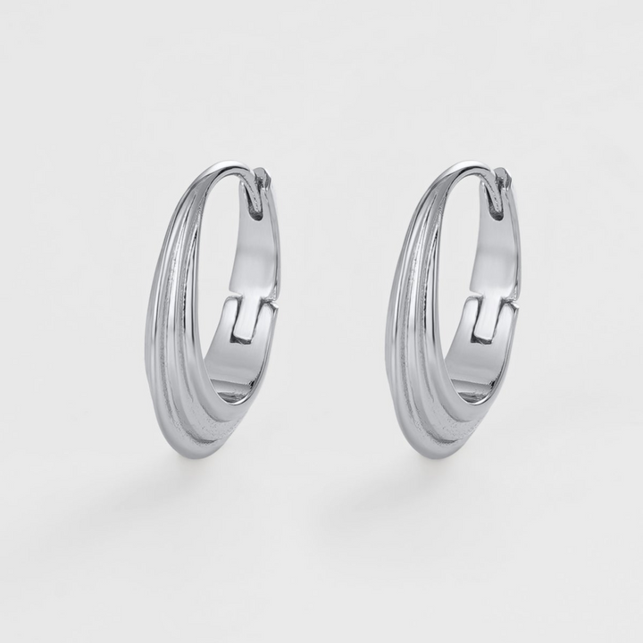 Marley Hoop - Medium Silver