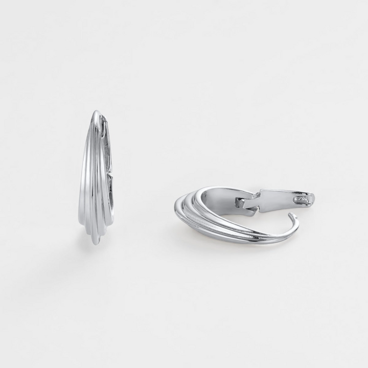 Marley Hoop - Medium Silver