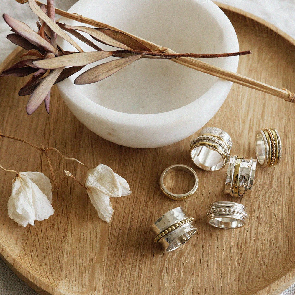 Intentions Meditation Spinning Ring