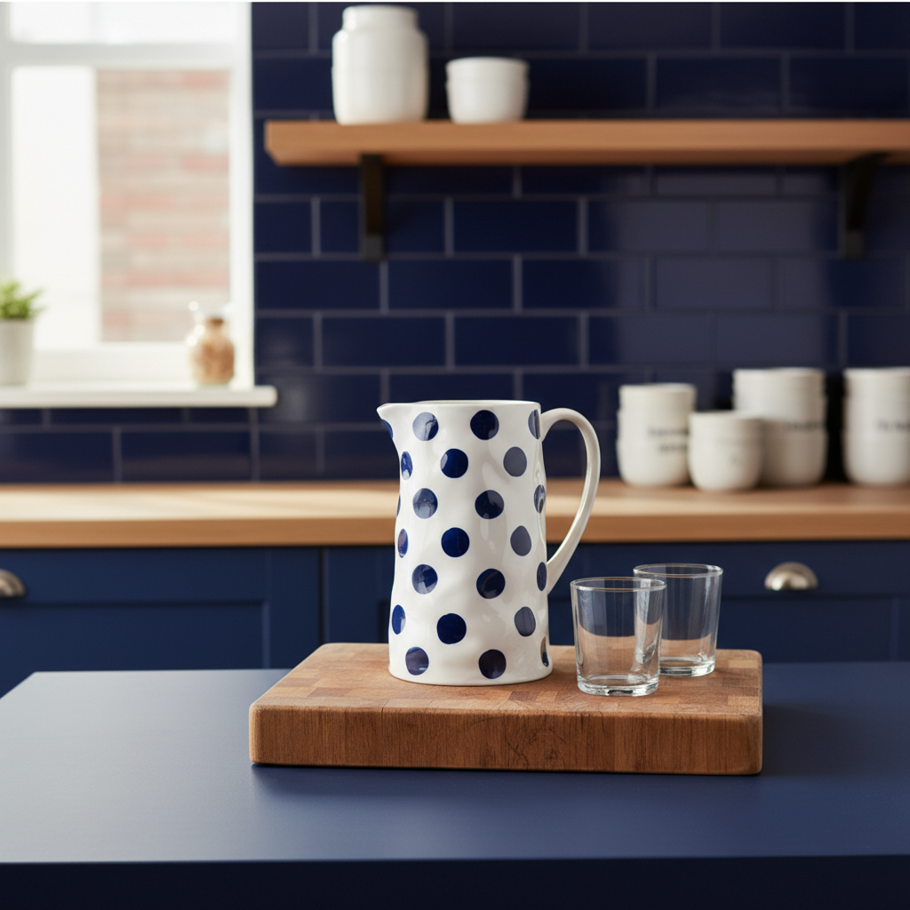 Sense Collection Jug Medium Spot Jug - Navy – The Grace Collection Australia