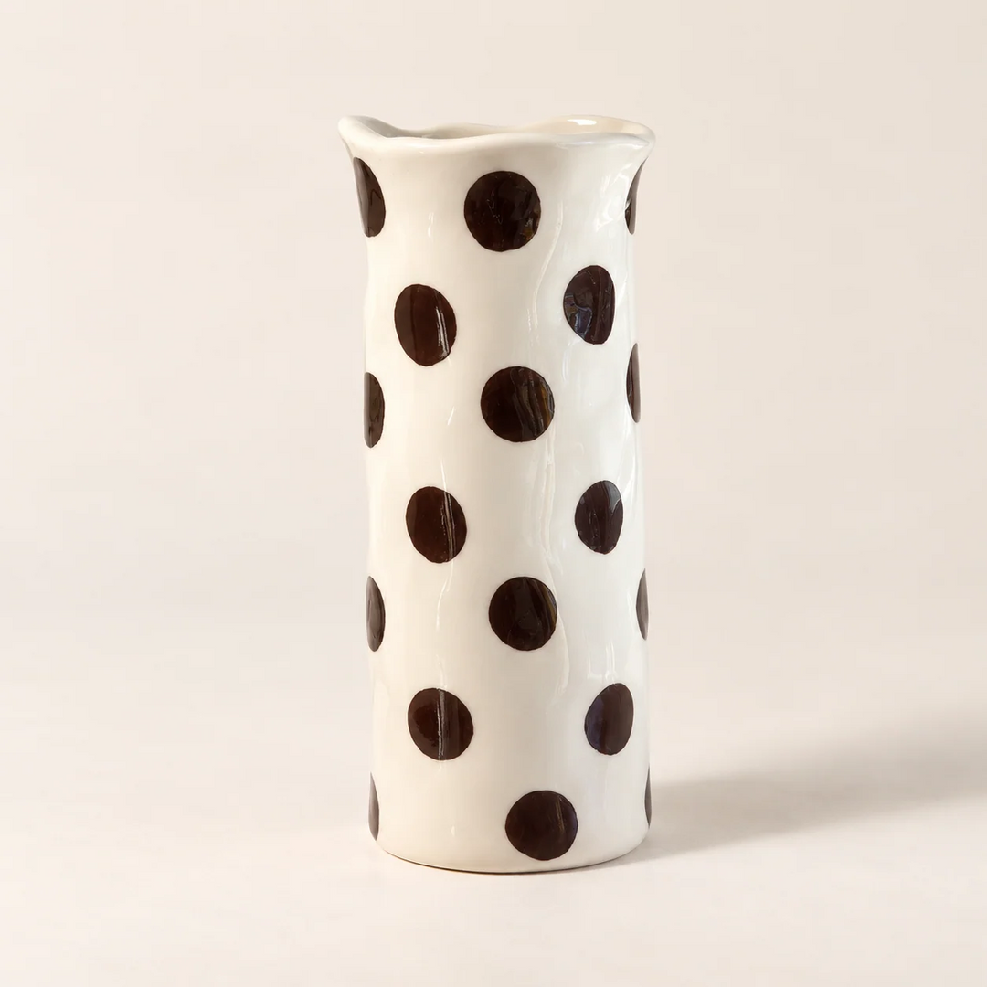 Medium Spotted Vase - Brown