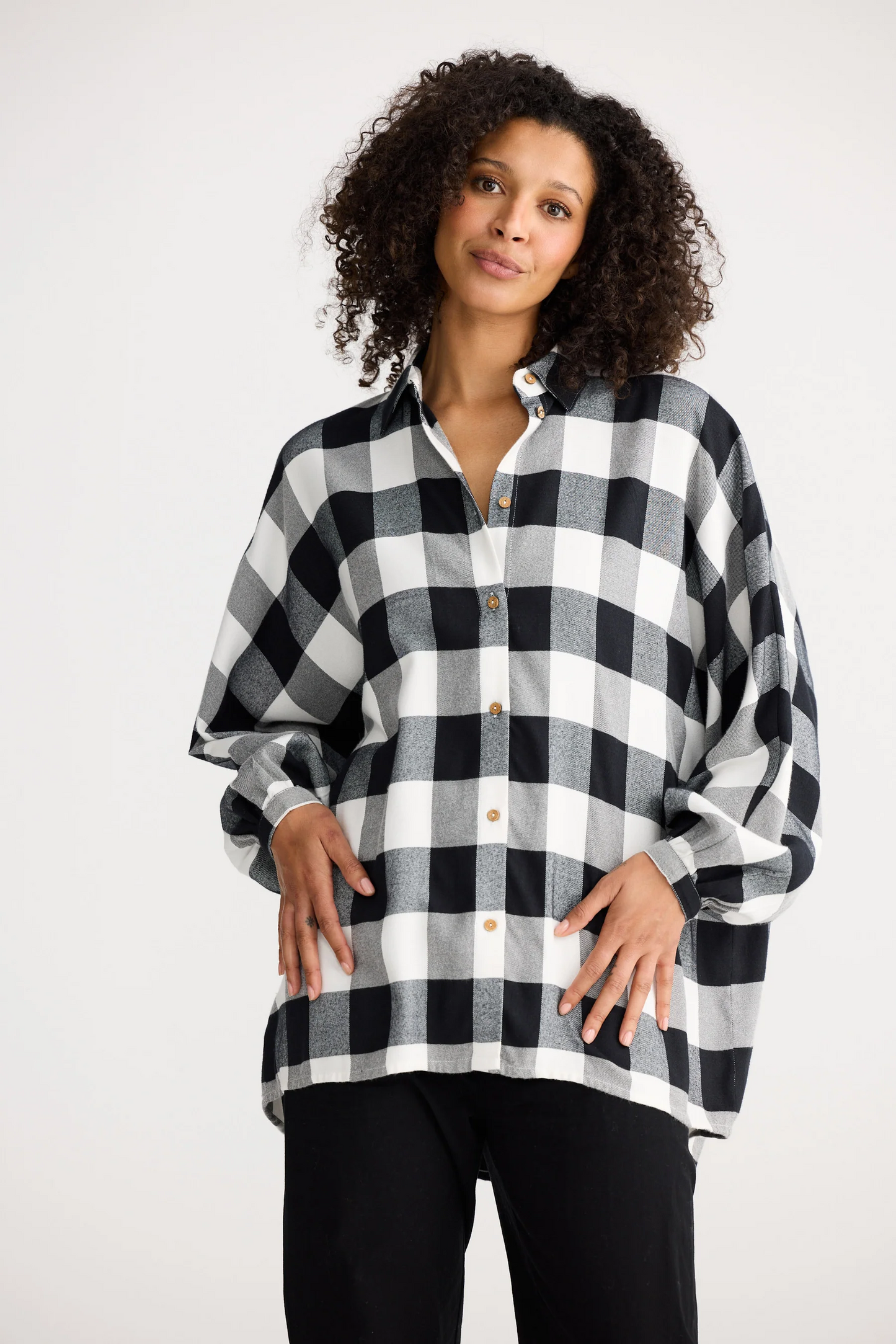 Milano Shirt - Black & White Check