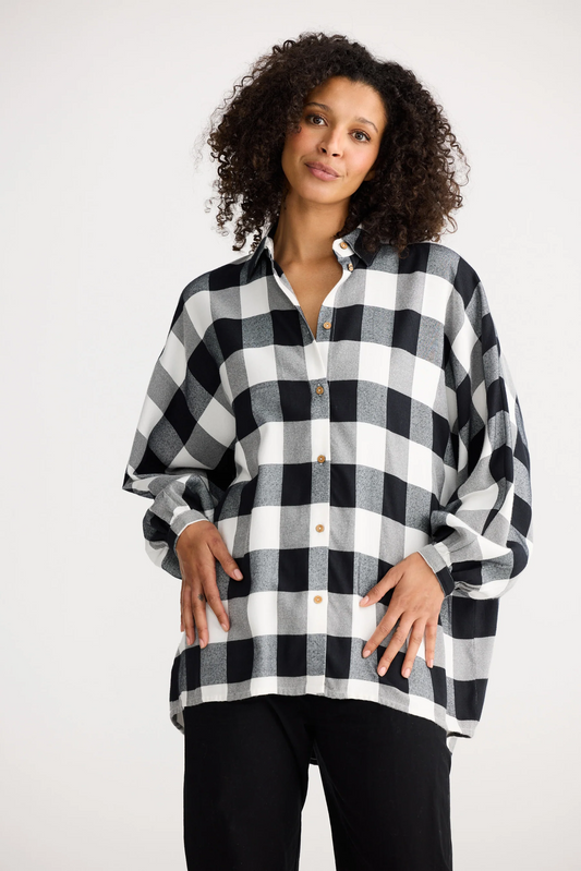 Milano Shirt - Black & White Check