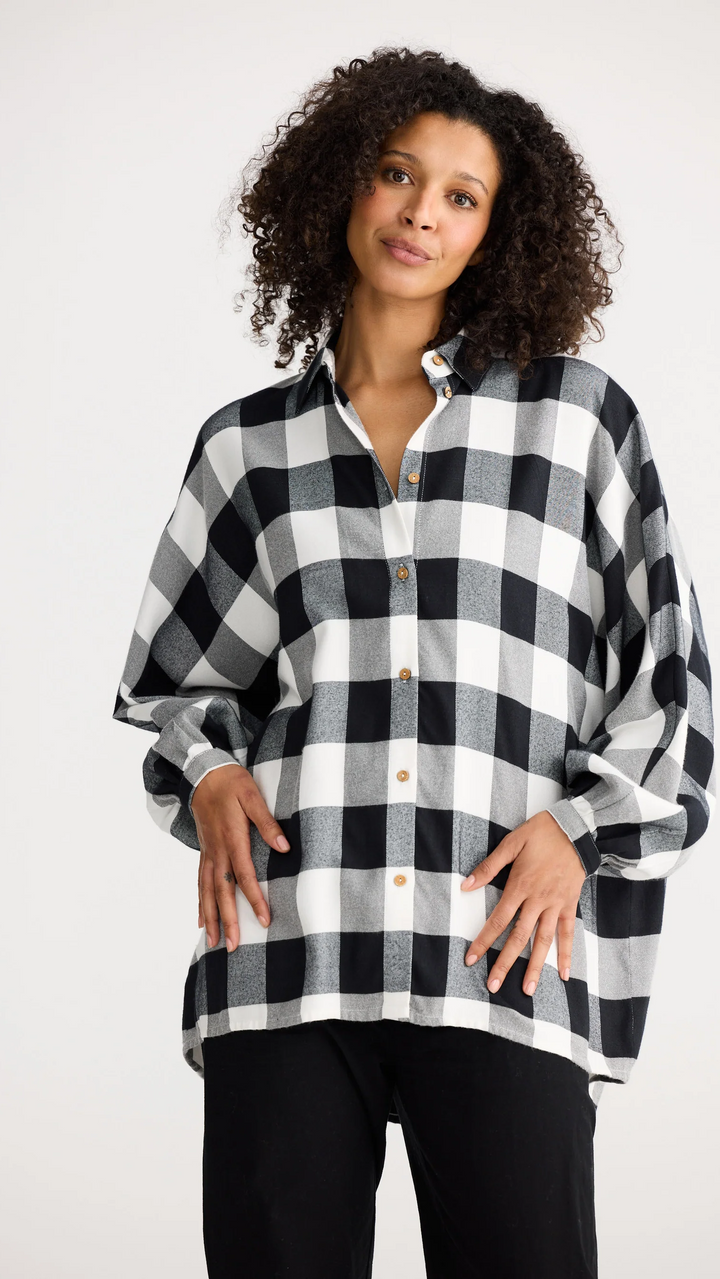 Milano Shirt - Black &amp; White Check
