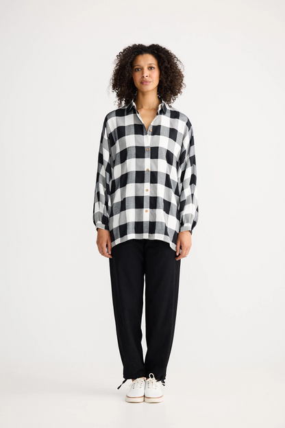 Milano Shirt - Black & White Check