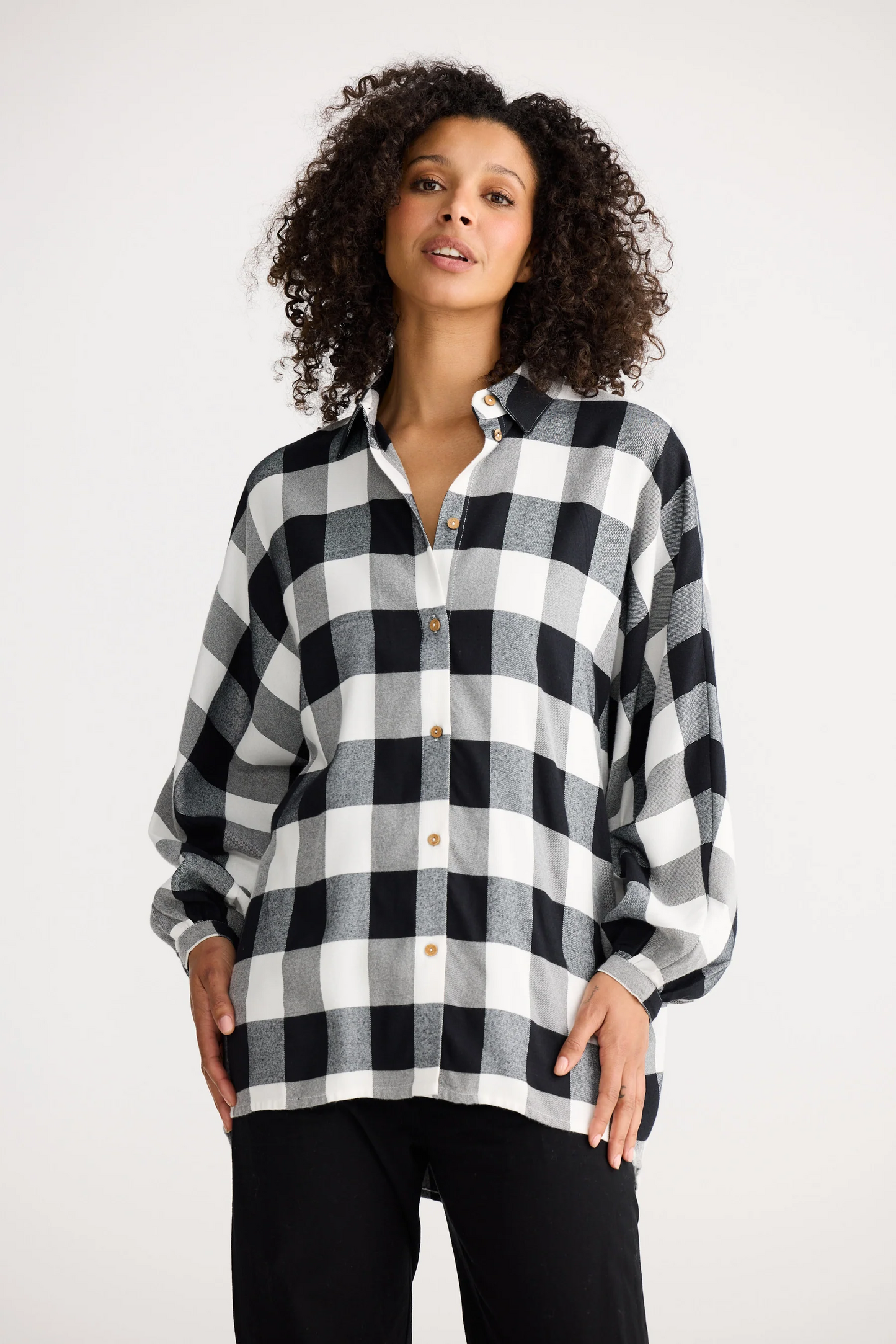 Milano Shirt - Black & White Check