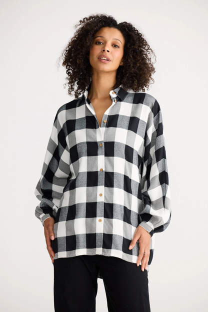Milano Shirt - Black & White Check