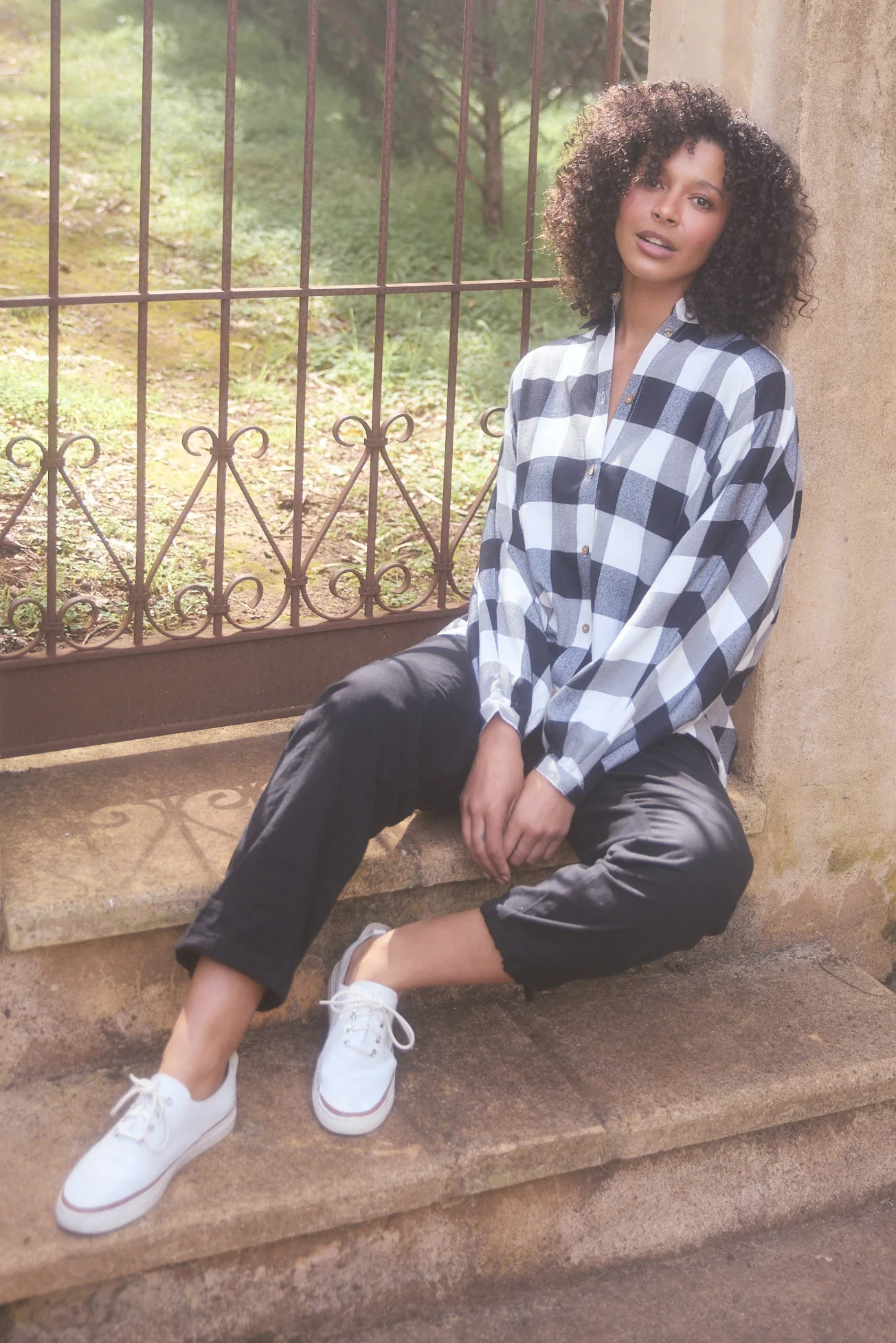 Milano Shirt - Black & White Check