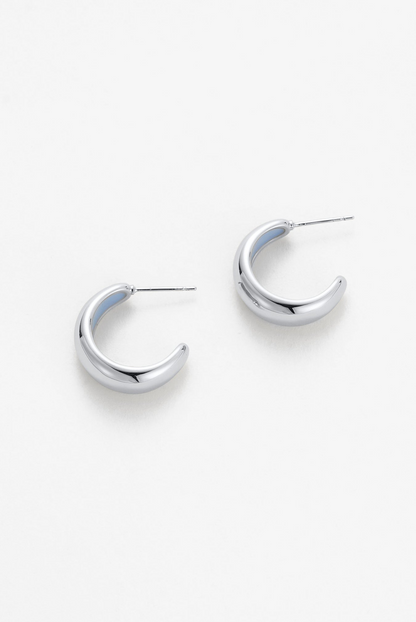 Mindi Hoop – Silver/Blue