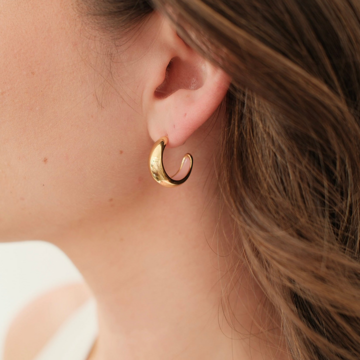 Mindi Hoop – Gold/Pink