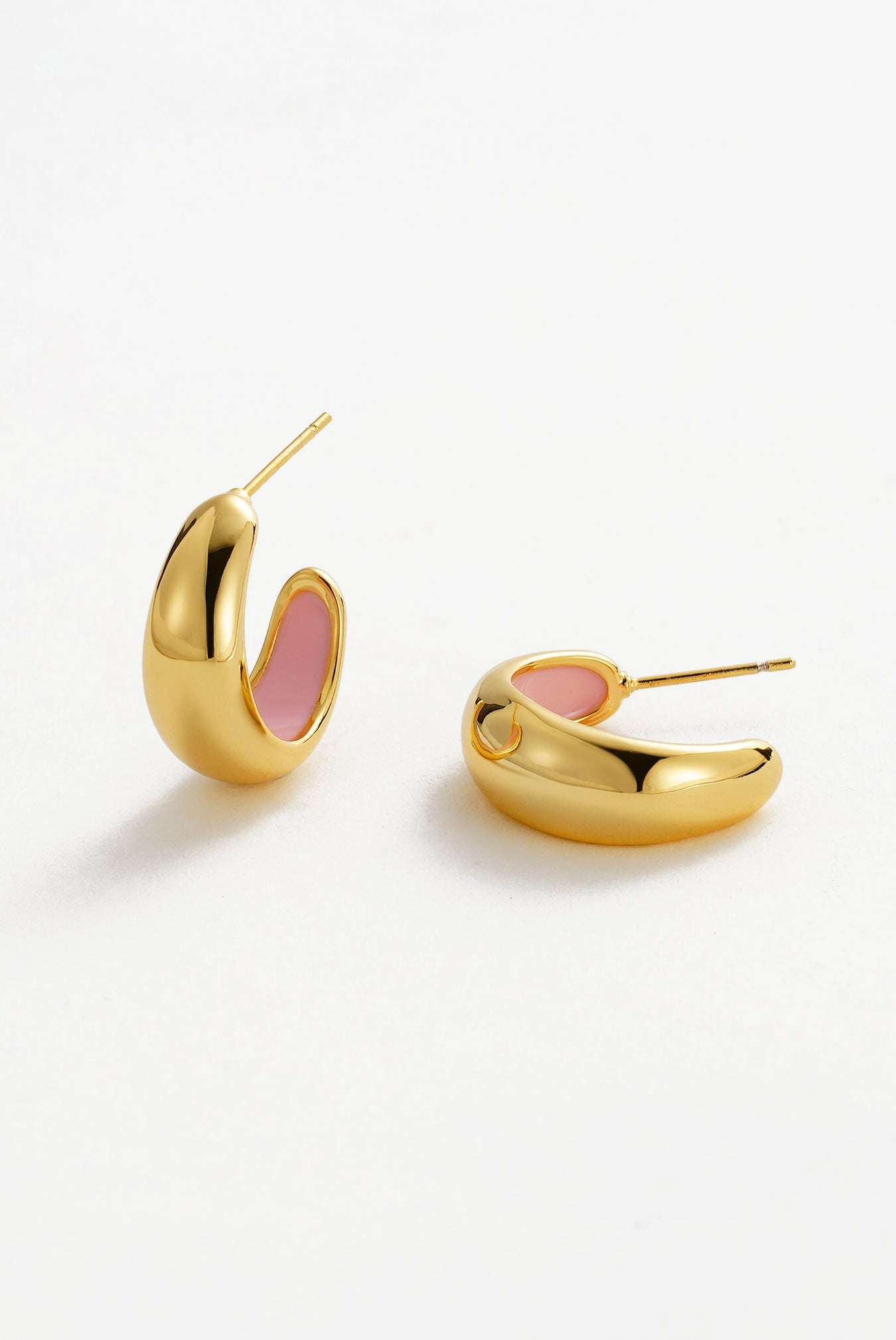 Mindi Hoop – Gold/Pink