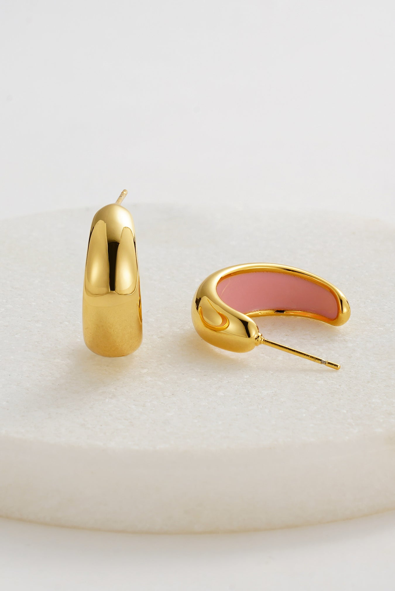 Mindi Hoop – Gold/Pink