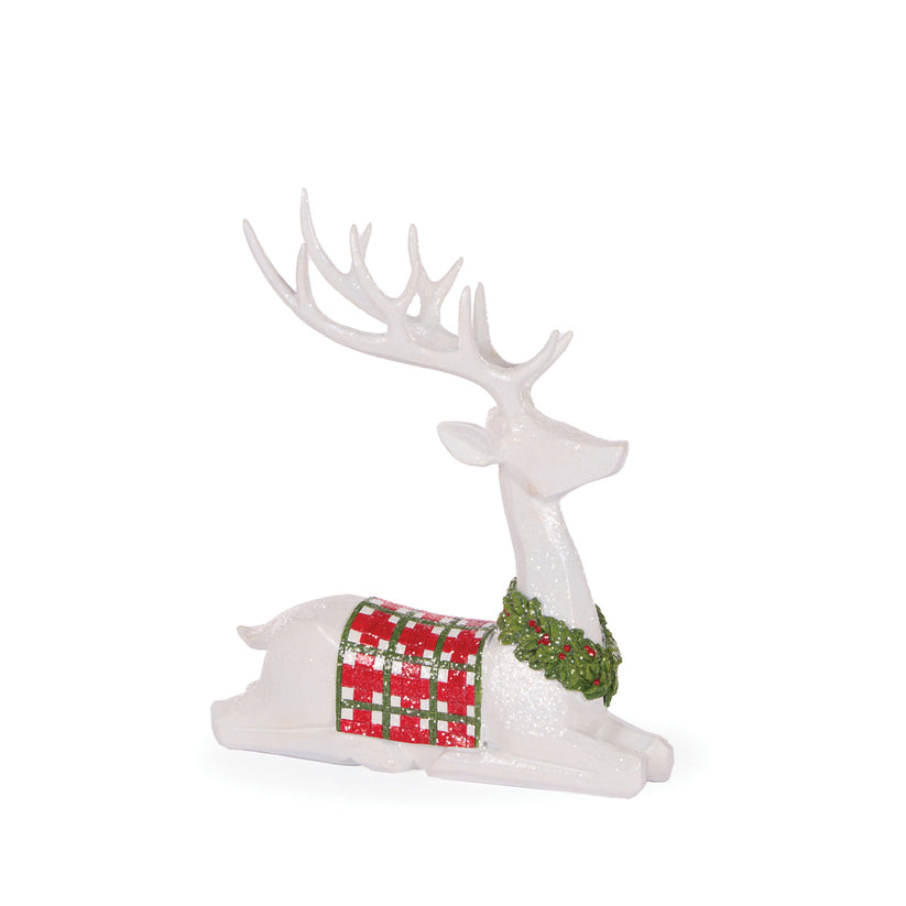 Minimal Tartan Reindeer - 27cm