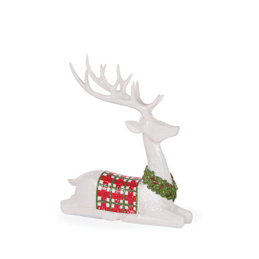 Minimal Tartan Reindeer - 27cm