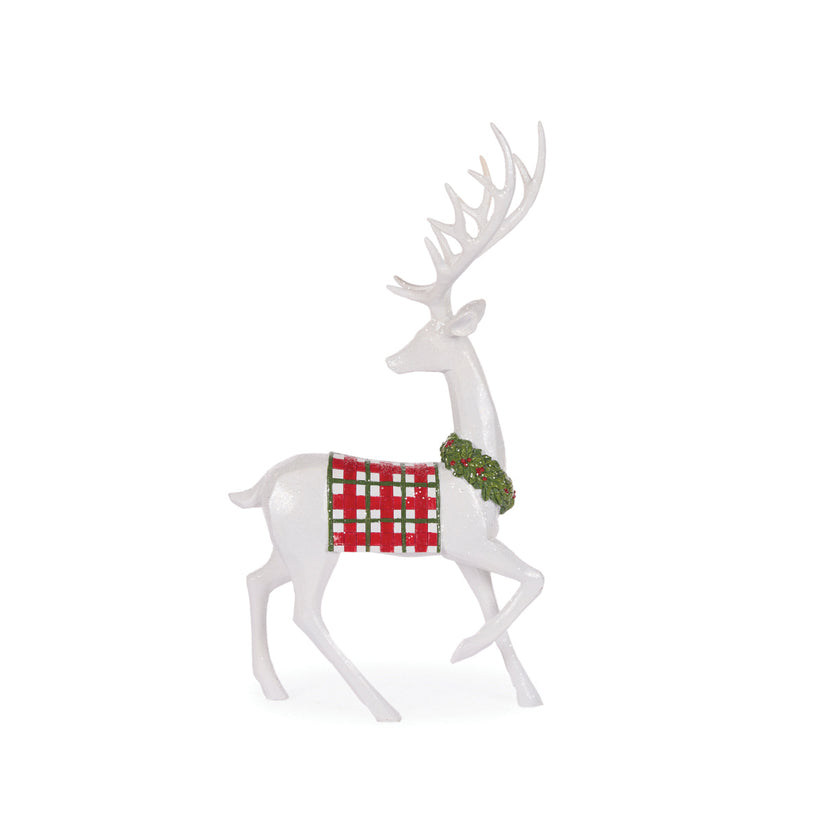 Minimal Tartan Reindeer - 44cm