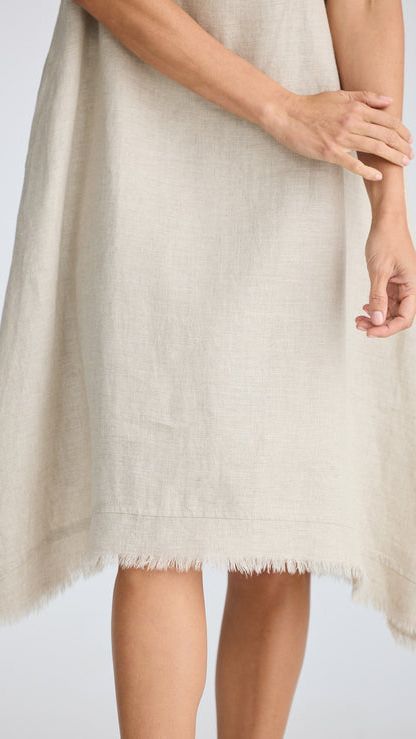 Miranda Linen Dress - Natural