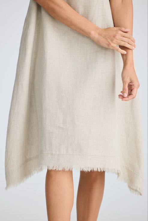 Miranda Linen Dress - Natural