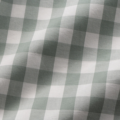 Modella Gingham Quilt Cover Set (Double) – Sage