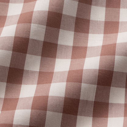 Modella Gingham Quilt Cover Set (King) – Mocha