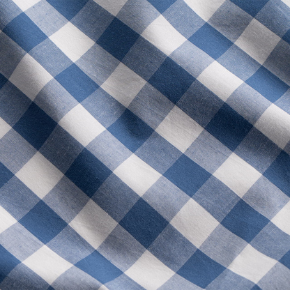 Modella Gingham Quilt Cover Set (Queen) – Indigo