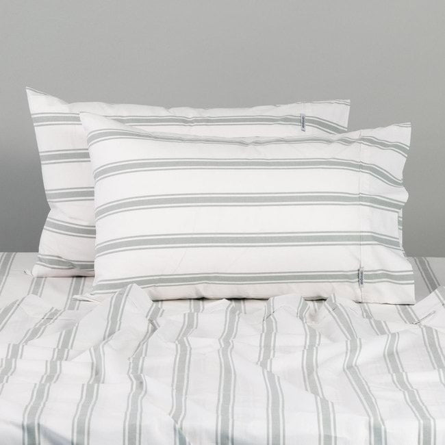 Modella Resort Stripe Sheet Set (Super King) - Gum