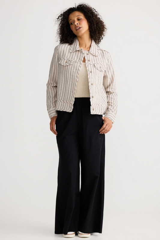 Monza Jacket Natural Stitch - Natural