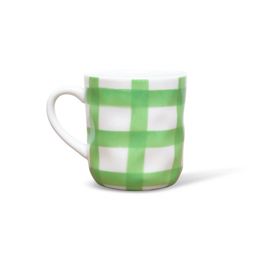 Mug - Mint Green Gingham