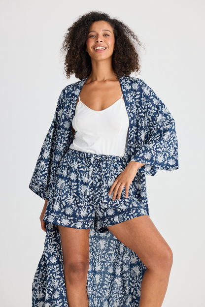 Namaste Robe - Wild Paisley Print