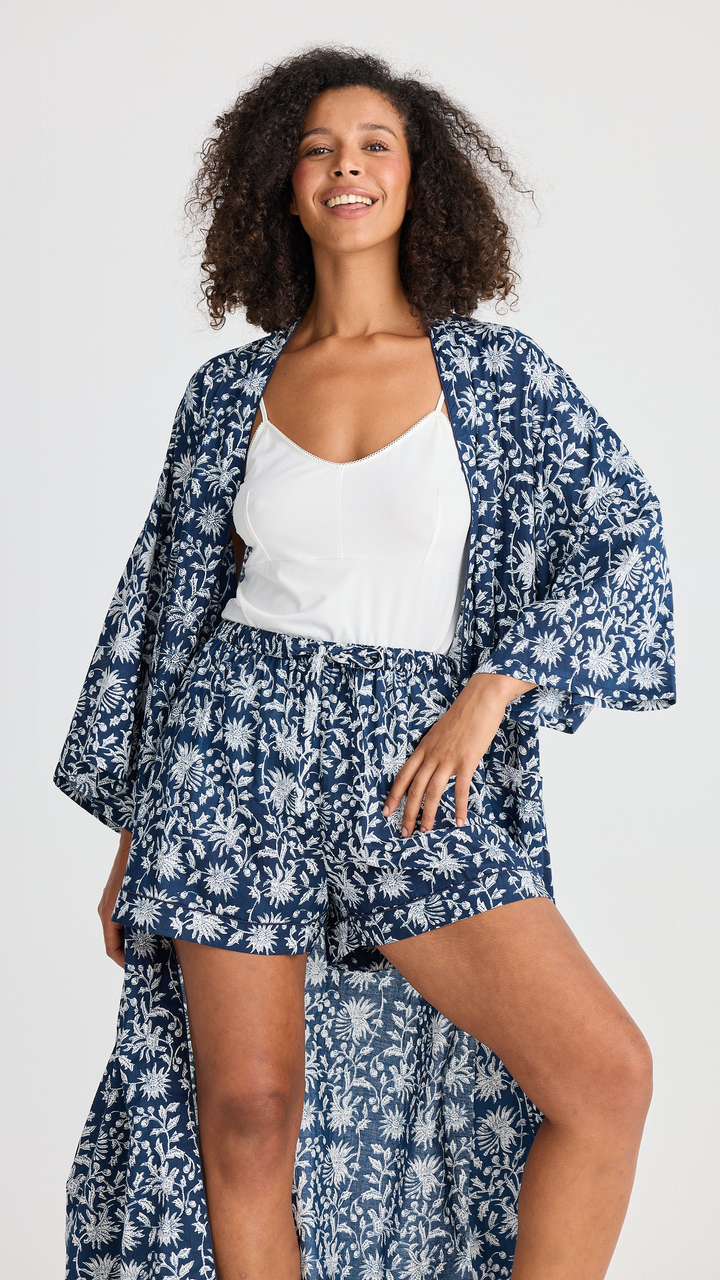 Namaste Robe - Wild Paisley Print