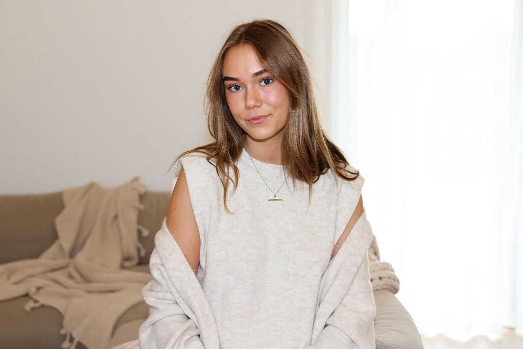 New York Long Cardi - Ecru