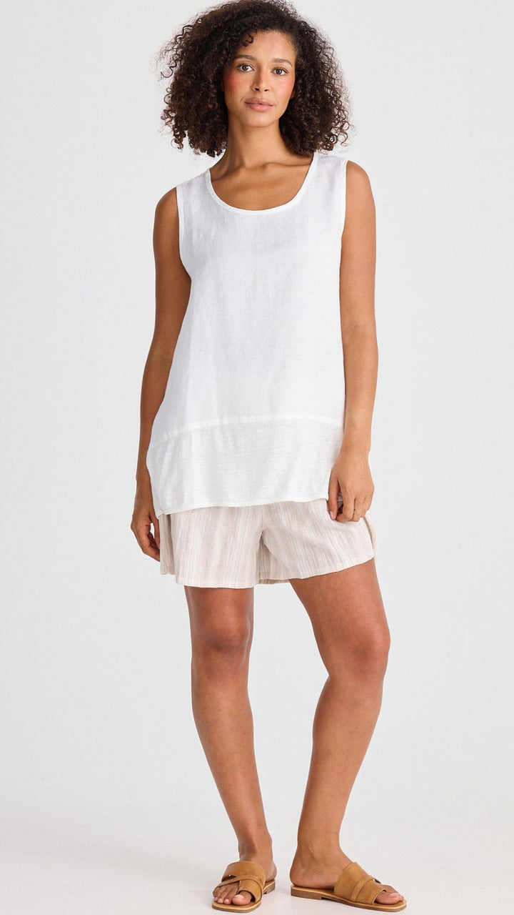 Nomad Knit Singlet - White