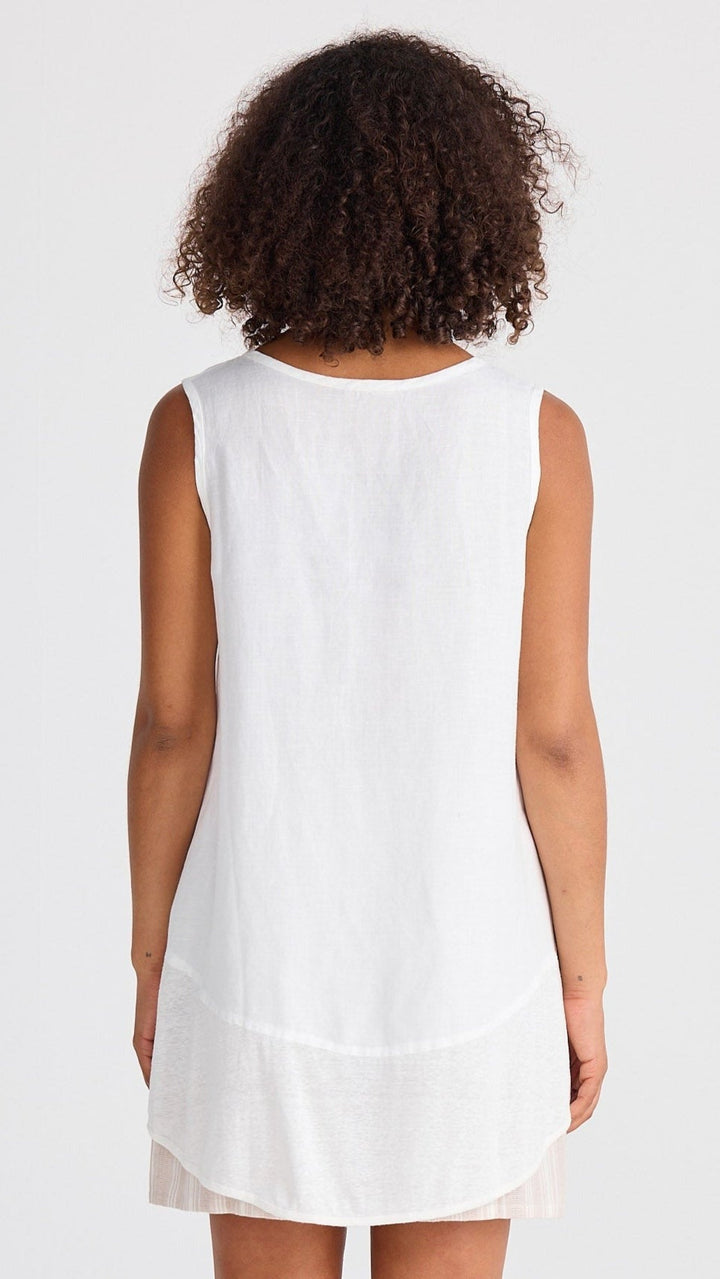 Nomad Knit Singlet - White