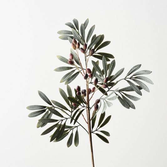 Olive Leaf Spray - Burgundy Green