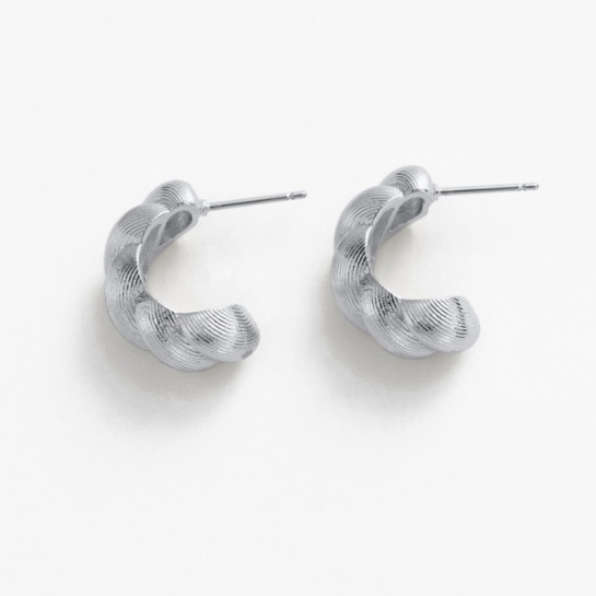 Olivia Hoop – Silver by Zafino