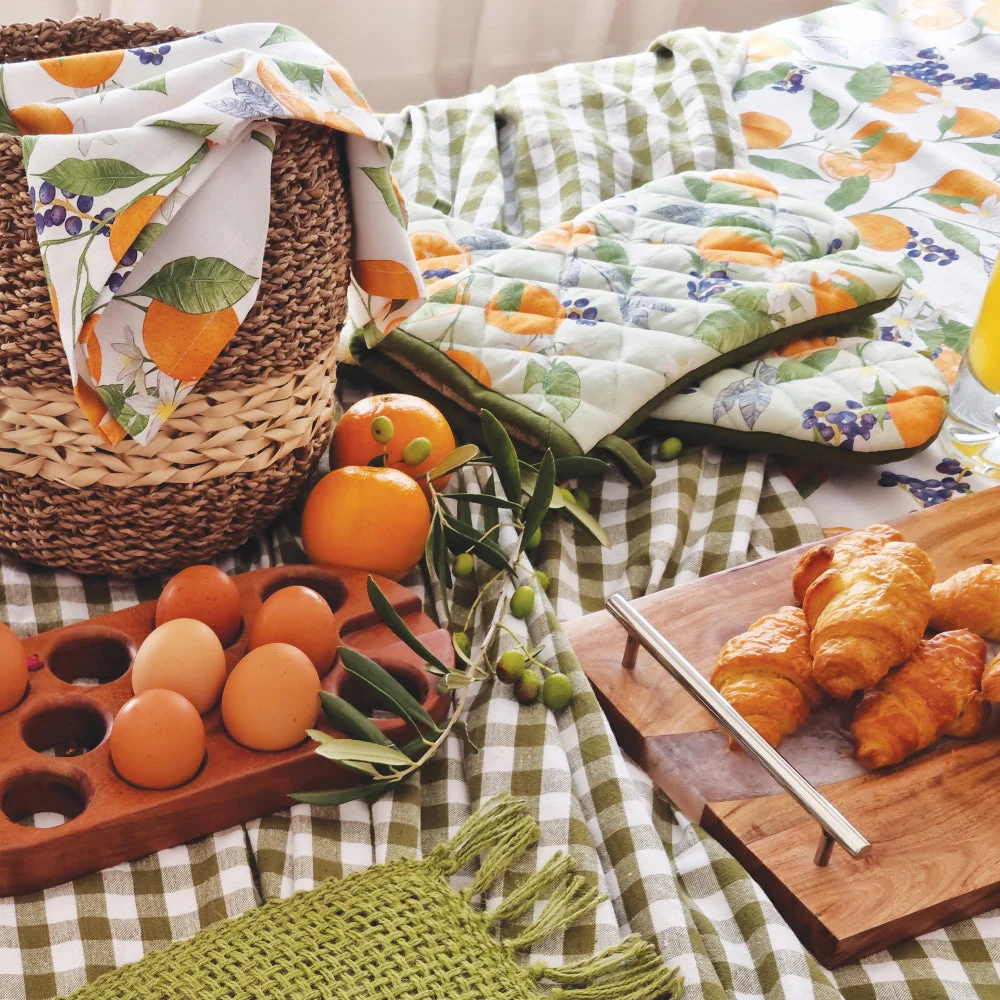 Ginny Rectangle Tablecloth - Bayleaf
